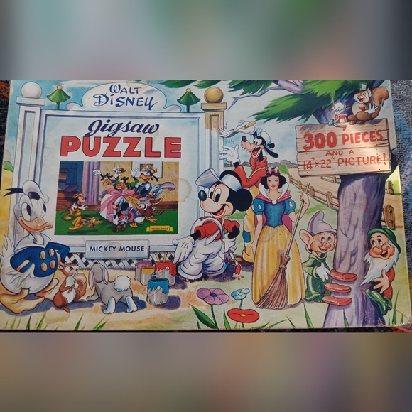 Vintage 1940's Jaymar Walt Disney 300 Piece Puzzle Series 2 Mickey Mouse - Picture 4 of 8